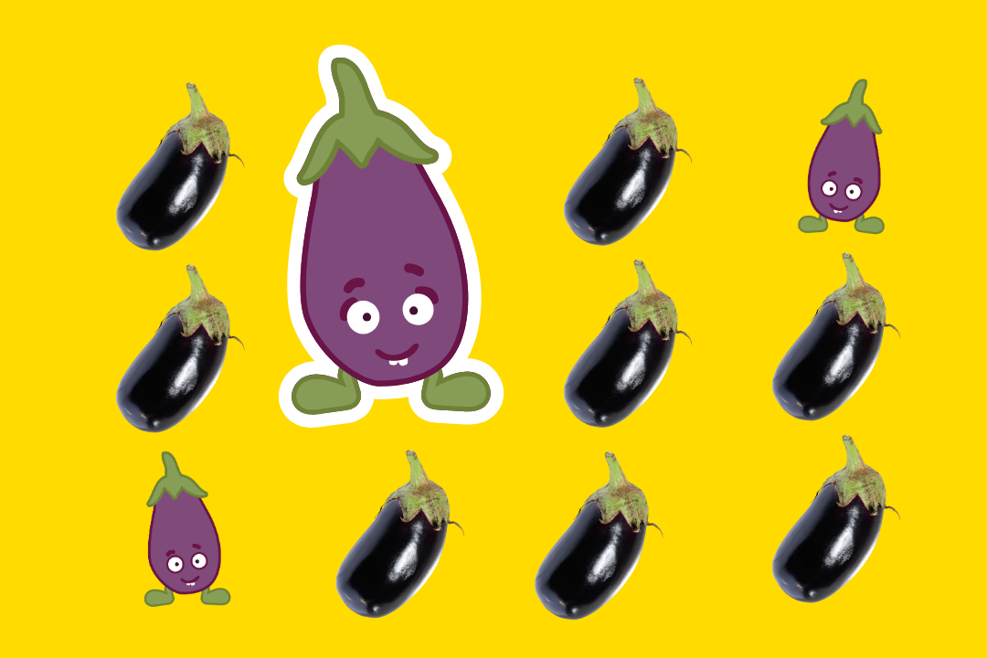 A wie Aubergine
