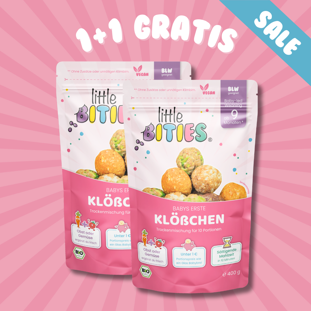 1+1 Gratis Klößchen für Babys als Trockenmischung
