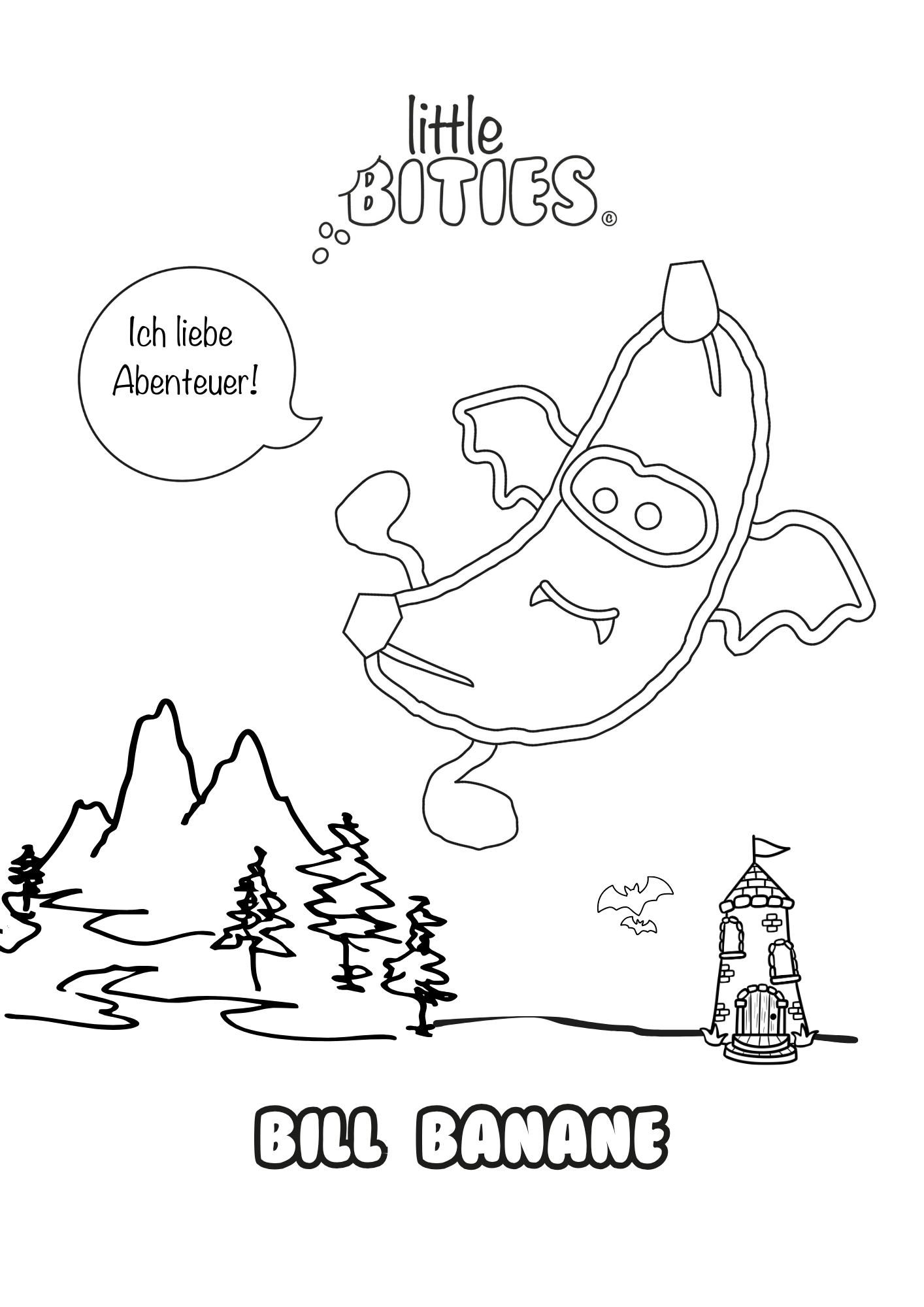 Bill Banane - Ausmalbild kostenlos