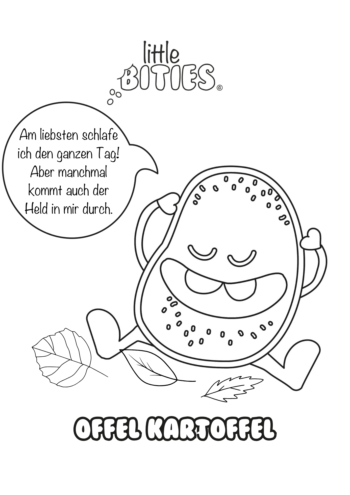 Offel Kartoffel - Ausmalbild kostenlos