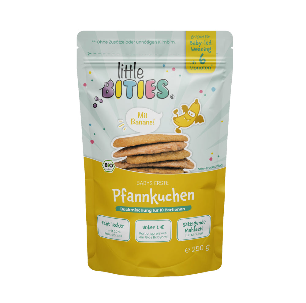 Pfannkuchen mit Banane für Babys als Backmischung