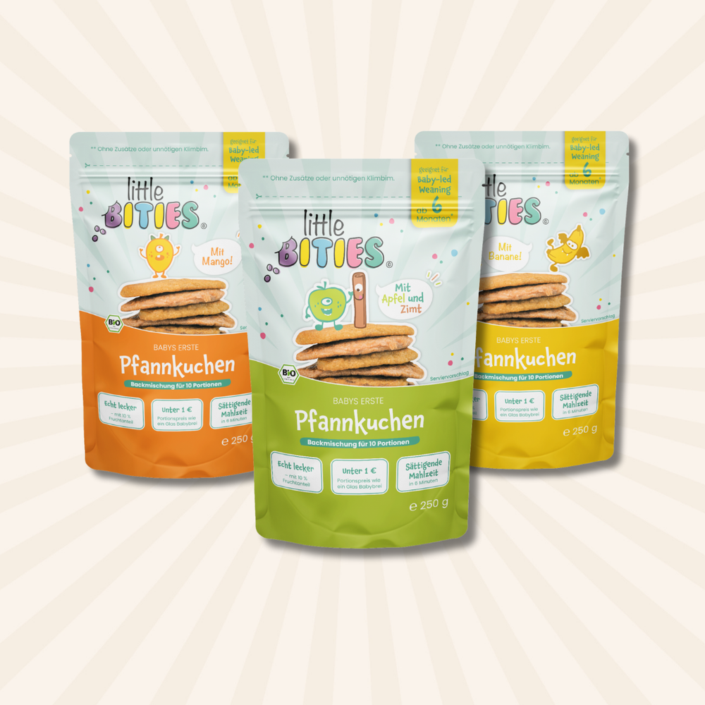 3er Set Pfannkuchen mit Frucht