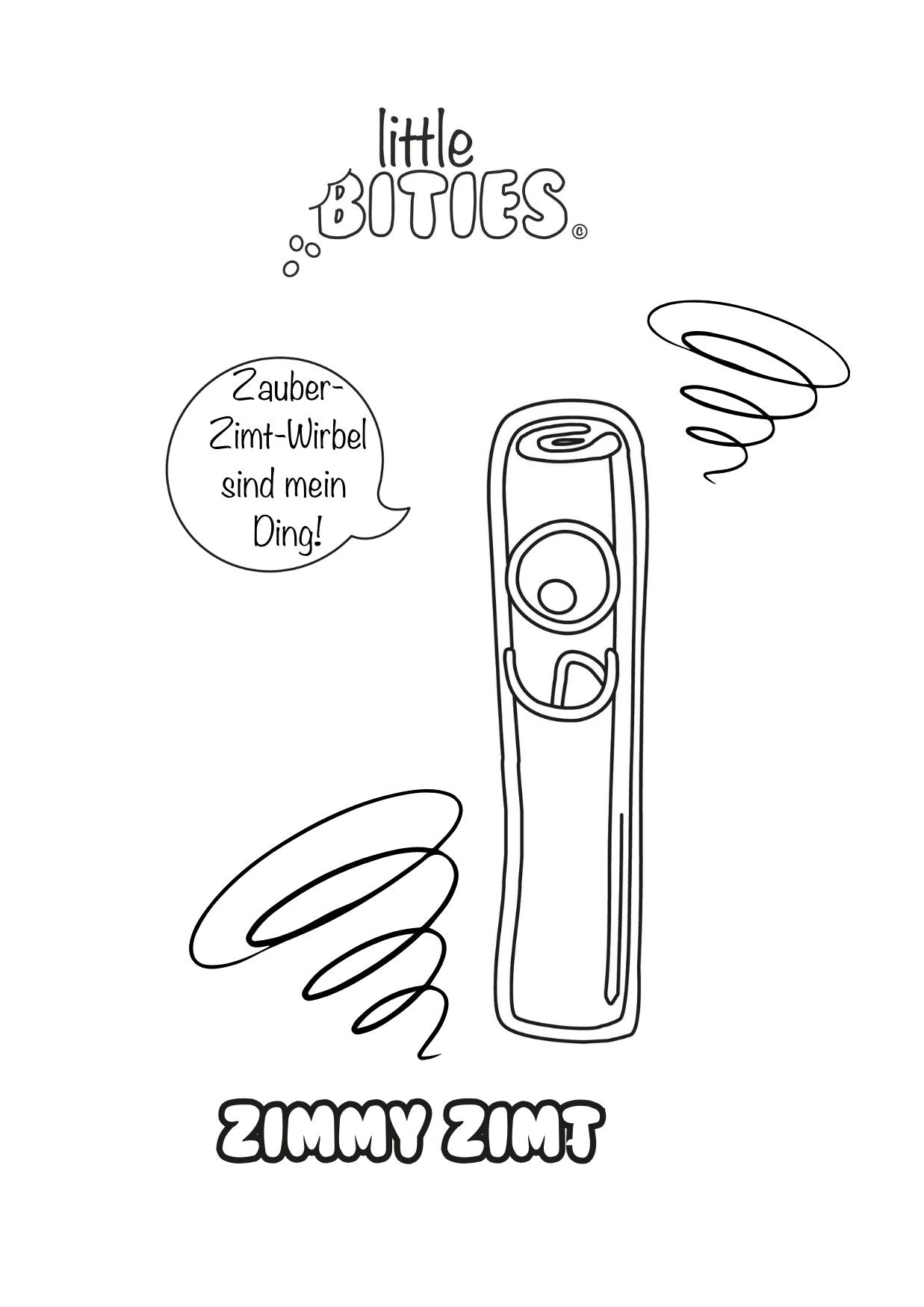 Zimmy Zimt - Ausmalbild kostenlos